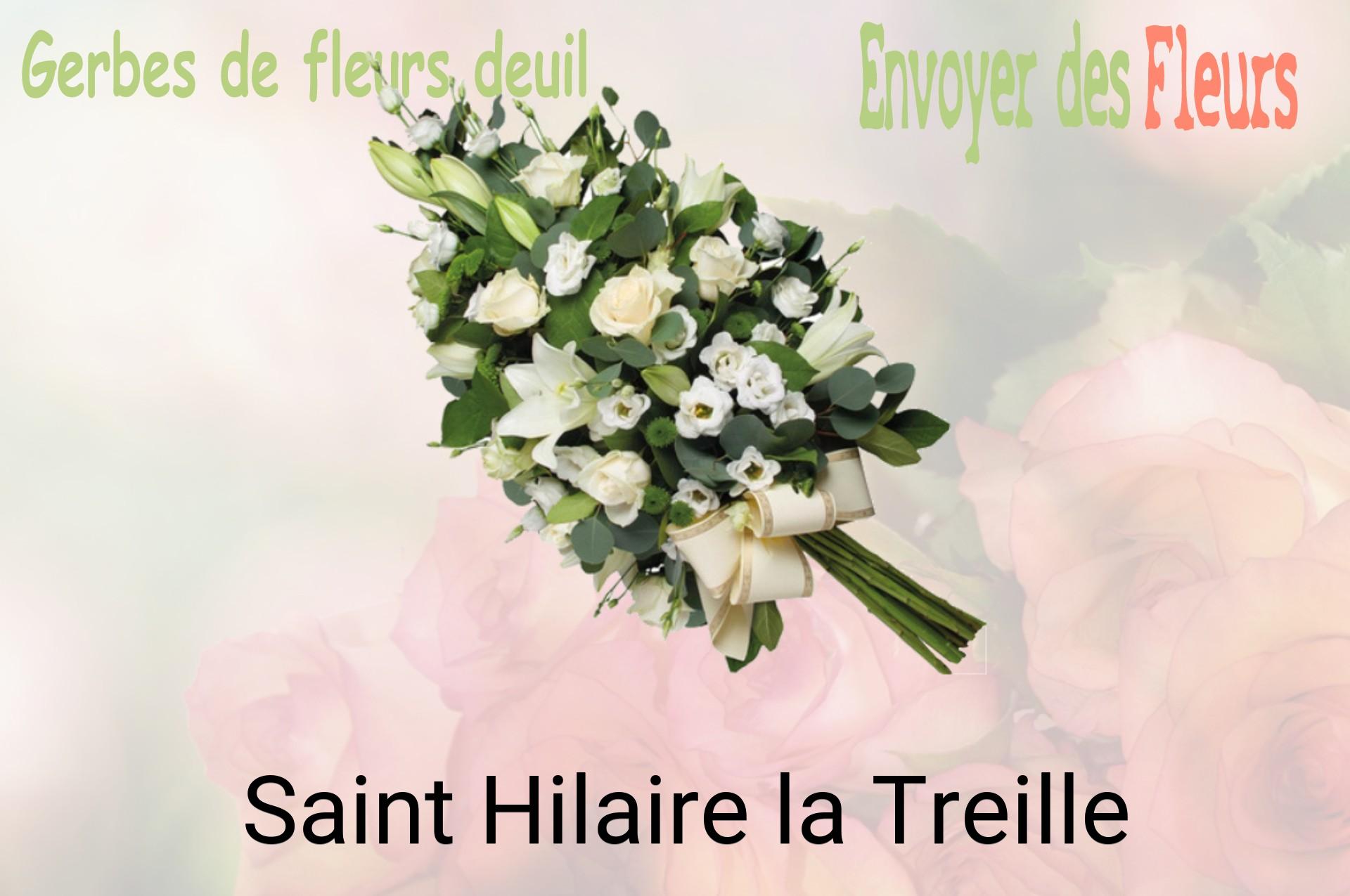 Gerbe de fleurs de deuil livrée à Saint-Hilaire-la-Treille